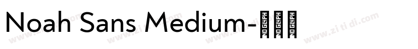 Noah Sans Medium字体转换